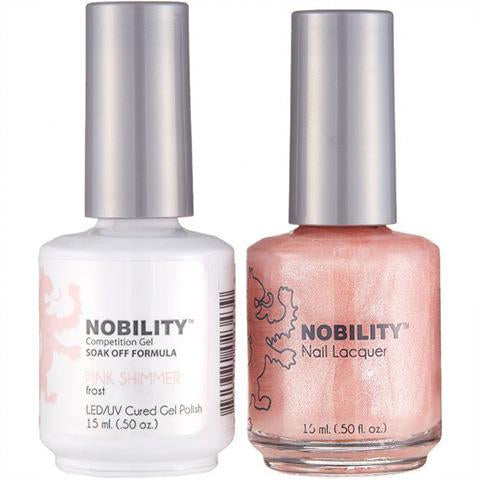 Nobility Duo Gel + Lacquer - NBCS025 Pink Shimmer