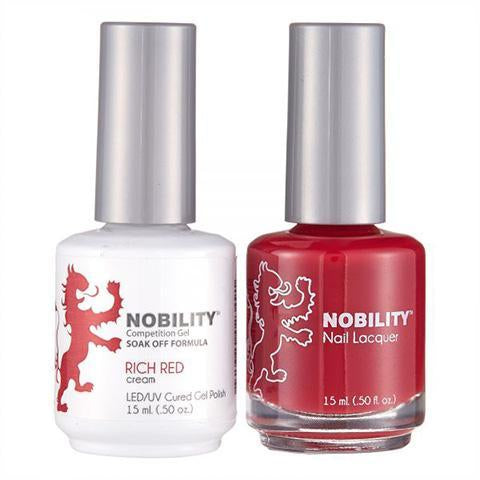 Nobility Duo Gel + Lacquer - NBCS031 Rich Red