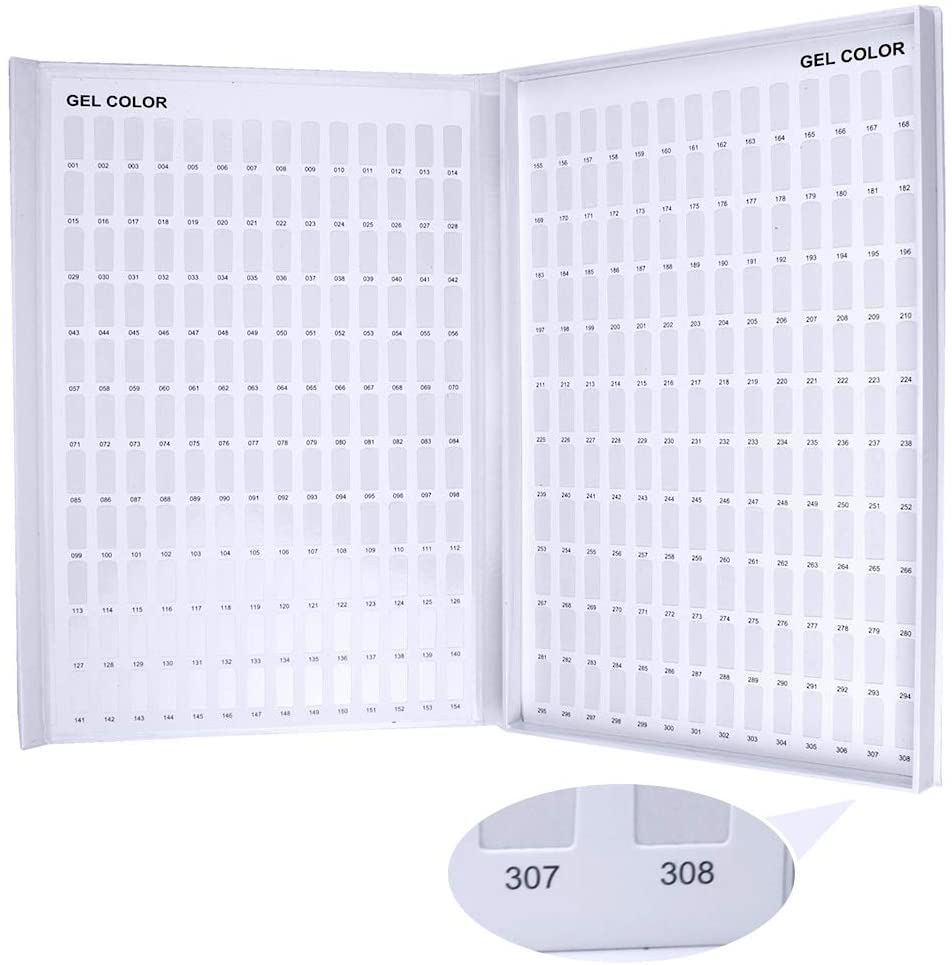 Gel Polish Book Color Chart Display - 308 rooms