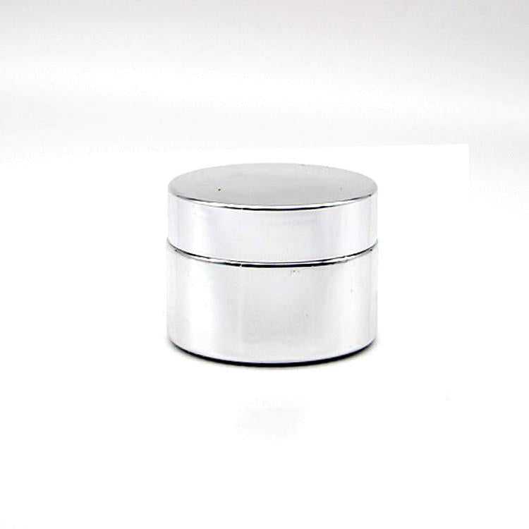 Empty Jar - Round Plastic Silver