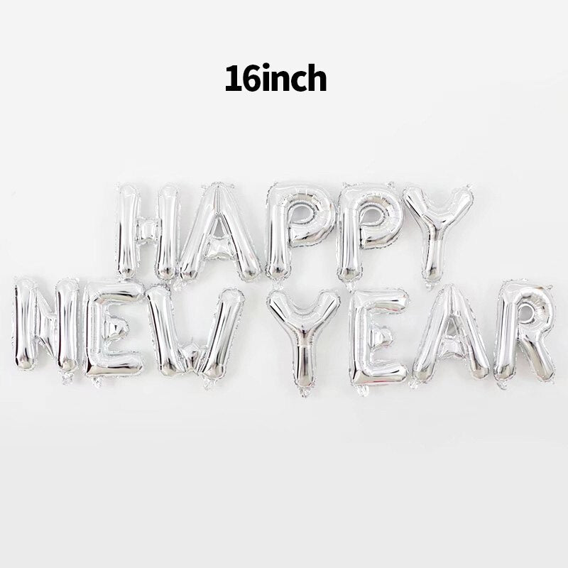 2023 Happy New Year Balloons Garland Arch Kit Christmas Eve Party Decorations For Home Supplies Xmas Foil Latex Globos
