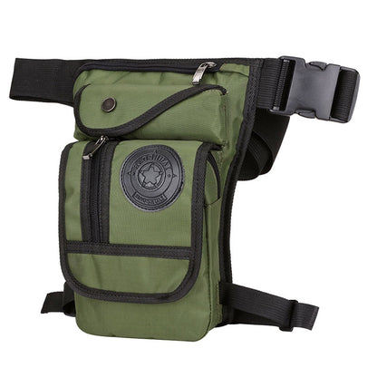 High Quality Men&#39;s Canvas Drop Leg Bag Military Motorcycle Multi-purpose Messenger Shoulder Bags Belt Hip Bum Waist Fanny Pack