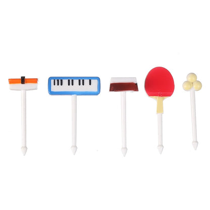 Cartoon fruit fork toothpick cute animal food selection mini sauce bottle lunch box decoration children's food supplement tool