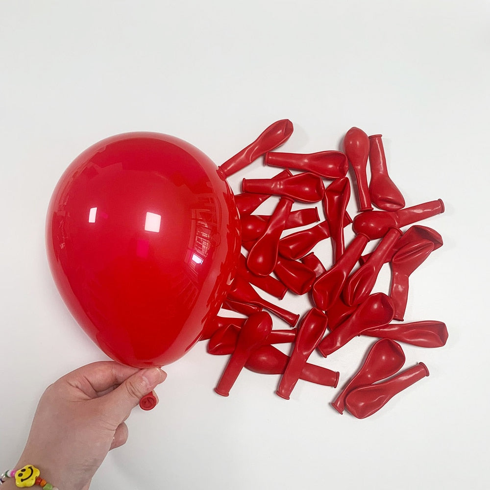 Red Black Balloon Garland Kit Gold Confetti Party Birthday Ballon Arch Casino Theme Wedding Graduation Decorations Helium Globos