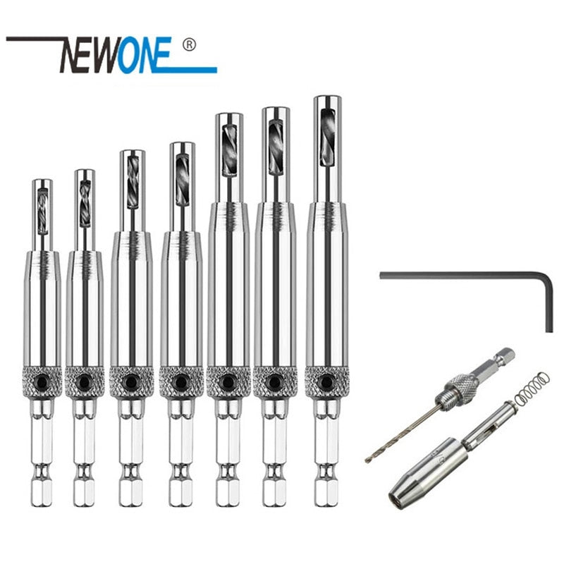 Core Drill Bit Set Hole Puncher Hinge Tapper for Doors Self Centering Woodworking Power Tools furadeira