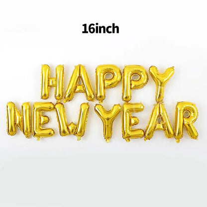 2023 Happy New Year Balloons Garland Arch Kit Christmas Eve Party Decorations For Home Supplies Xmas Foil Latex Globos