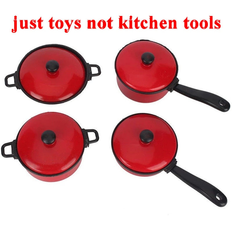13 Pcs Kitchen Appliances Playset Kids Toys Set Mini Breakfast Stove Top Cooking Pots Pans Play House Toys for Kids Boys Girls