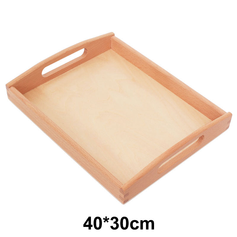 Wooden Tray Montessori Furniture Toys Montessori Practical Educational Preschool Toys For Children Learning Dienblad Hout B2166F