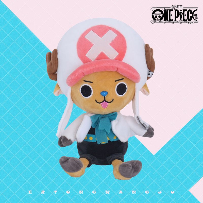 One Piece Plush Going Merry Thousand Sunny Karoo Luffy Chopper Law Ace Sabo Kawaii Pillow Anime Plushie Birthday Present 25-30CM