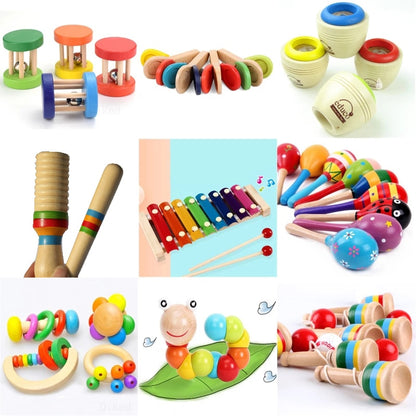 Baby Clapper Montessori Educational toy Wooden 3D Puzzle Sound Wooden Sensory Jigsaw Brain Training Intellectual Learning Toy