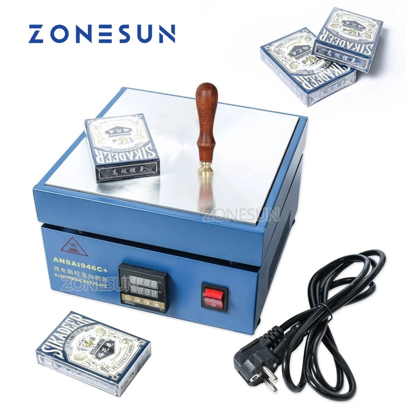 ZONESUN 850W Phone Repairing Machine Cigarette Perfume Playing Card Poker Comestics BOPP Film Wrapping Machine Sealing Machine