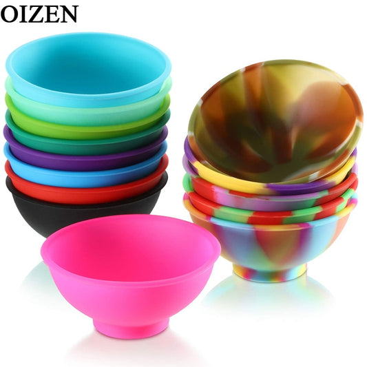 14Pcs/Set Mini Silicone Compote Bowls Kit Soft Flexible Slingle Bowl Kitchen Under Glazed Tableware Batch