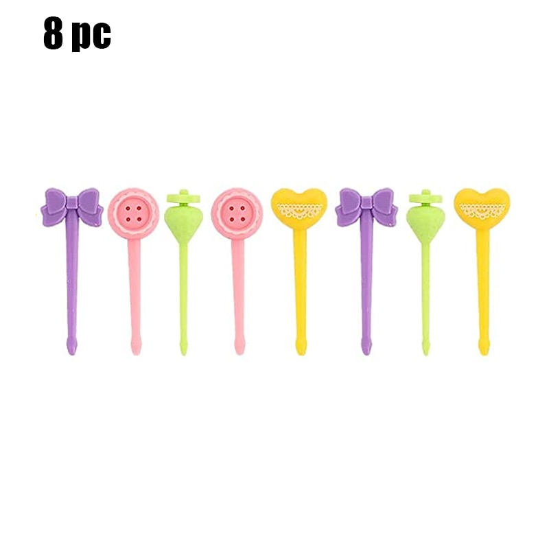 Cartoon fruit fork toothpick cute animal food selection mini sauce bottle lunch box decoration children&#39;s food supplement tool