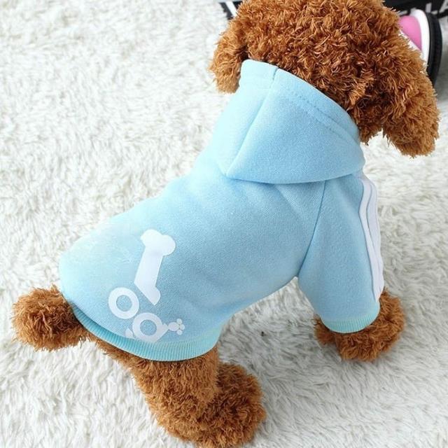 2021 Winter Pet Dog Clothes Dogs Hoodies Fleece Warm Sweatshirt Small Medium Large Dogs Jacket Clothing Pet Costume Dogs Clothes