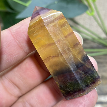 Fluorite Tower Natural Stone Crystal Healing Wand Gem Minerals Green Reiki Purple Fengshui For Home Decoratiom Accessories