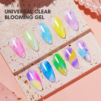 Makartt Clear Blooming Gel–15ml UV LED Soak Off Nail Art Polish for Spreading Effect, Marble Nail Polish Gel Paint Nail Designs