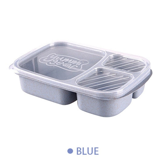 Separate lunch box Portable Bento Box Lunchbox Leakproof Food Container Microwave oven Dinnerware for Students