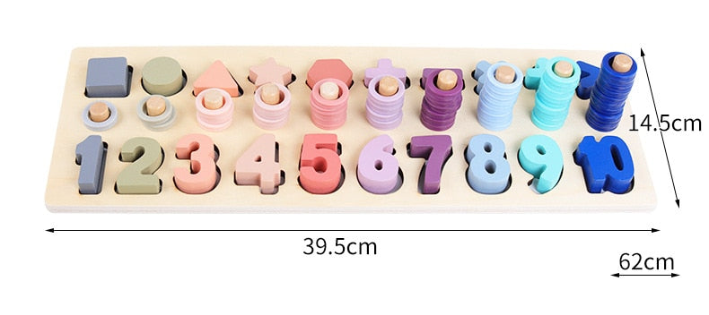 Wooden Toys Montessori for Kids Montessori Board Math Fishing  Montessori Toys wooden educational toys for baby 1 2 3 Years Old