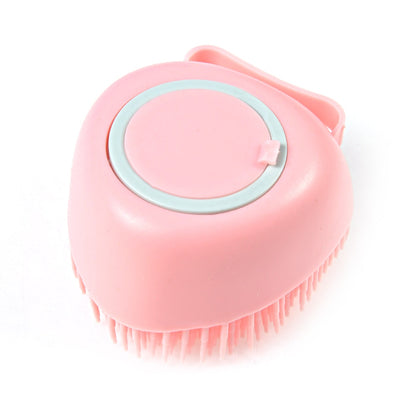 Bathroom Dog Bath Brush Massage Gloves Soft Safety Silicone Comb with Shampoo Box Pet Dog Brush