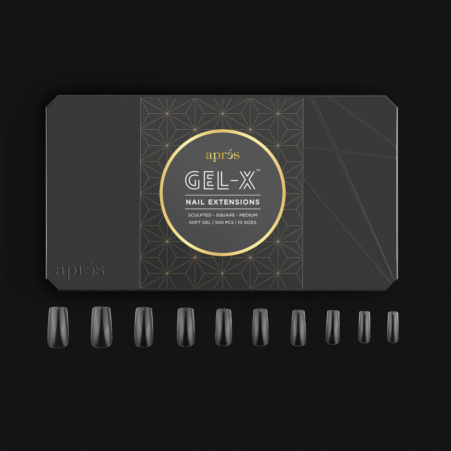 Apres Gel-X - Sculpted Square Medium Tips (Box of 500pcs)