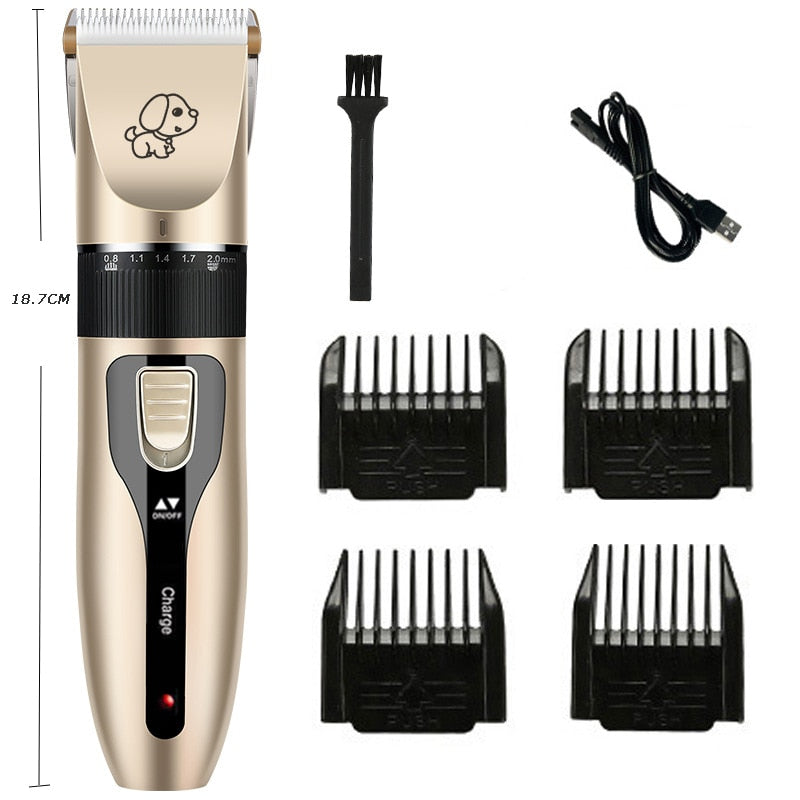 Dog Hair Clipper pet Hair Trimmer Puppy Grooming Electric Shaver Set Cat Accessories Ceramic Blade Recharge Profession supplies