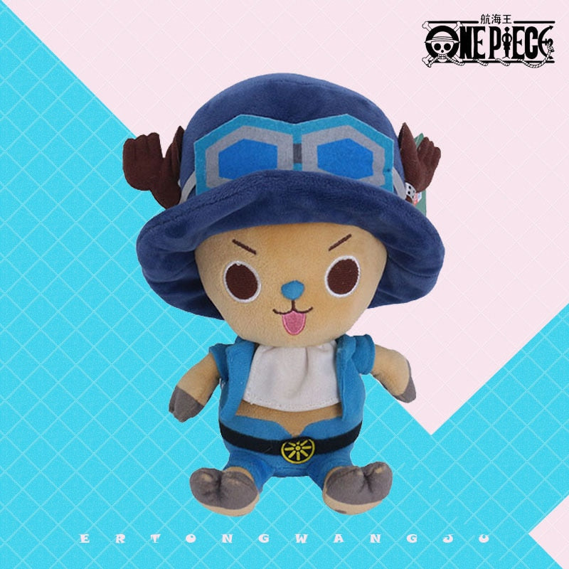 One Piece Plush Going Merry Thousand Sunny Karoo Luffy Chopper Law Ace Sabo Kawaii Pillow Anime Plushie Birthday Present 25-30CM