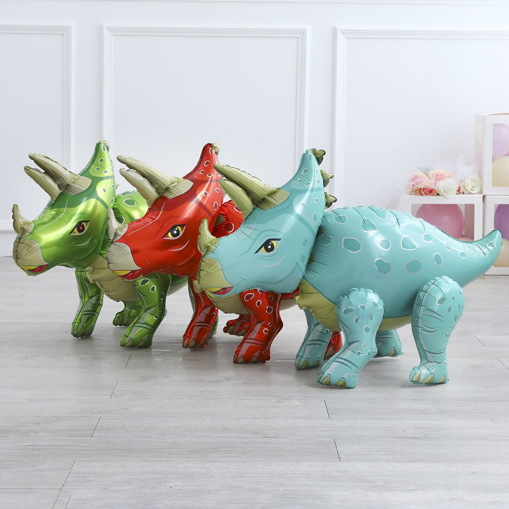 1pcs 3D Giant Assemble Dinosaur Foil Balloon Animal Balloons Childrens Dinosaur Birthday Party Decorations Balloon Kids Toys