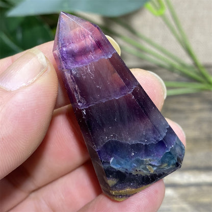 Fluorite Tower Natural Stone Crystal Healing Wand Gem Minerals Green Reiki Purple Fengshui For Home Decoratiom Accessories