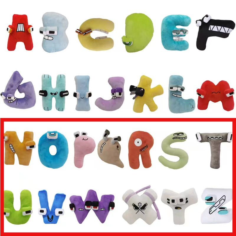 Alphabet Lore But are Plush Toy Stuffed Animal Plushie Doll Toys Gift for Kids Children Montessori Christmas Gift Toy 26 Letter