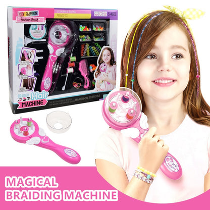 Electric Automatic Hair Braid DIY Stylish Braiding Hairstyle Tool Twist Braider Machine Weave Roller Pretend Kids Girls Toys