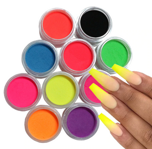 Neon Pigment Powder ( Set Of 12 Colors)