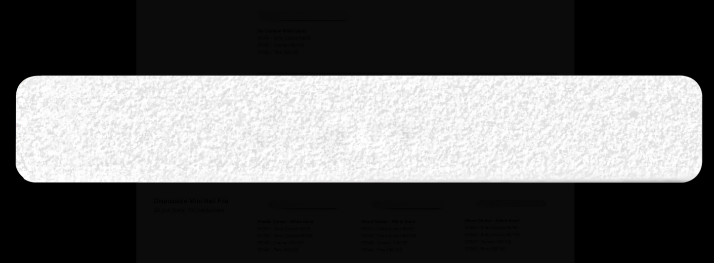 Cre8tion - Reusable Nail File - Jumbo (Square) #WHITE (80/80) #07014