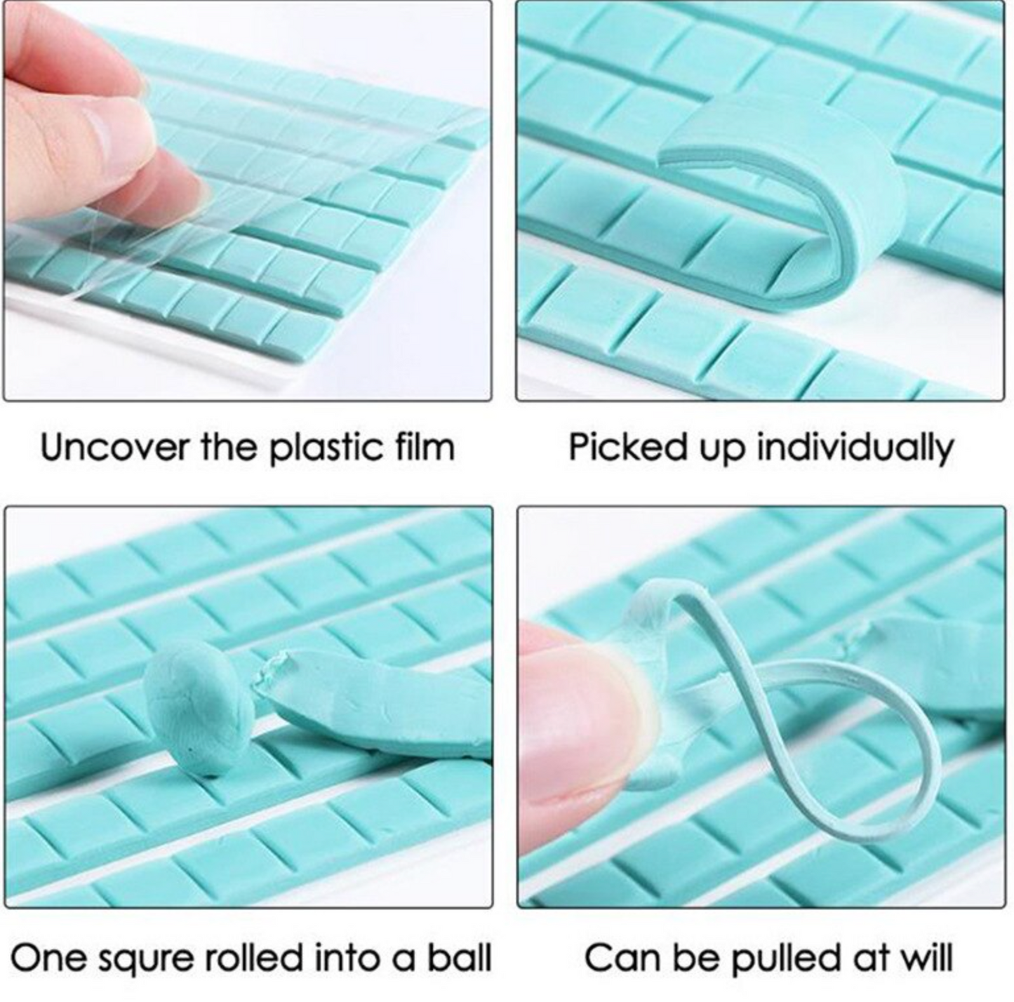 Tack-It Reusable Rubber Clay for Press On Holder Stand (102pcs)