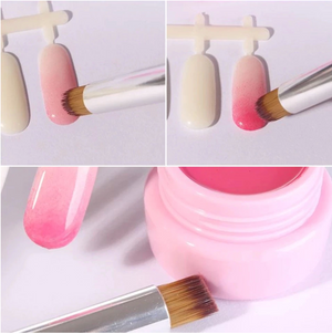 Nail Art Brush - Ombre Powder / Gel Brush #9 (Lid included)