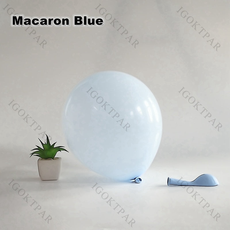 8Ft-24Ft Doubled Macaron Blue Green Maca Pink Yellow Garland Arch Kit Birthday Party Balloon Baby Shower Wedding Decoration