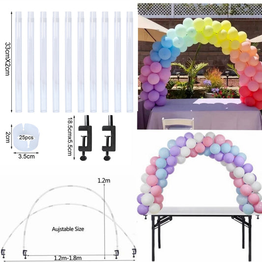 Adjustable Table Arch Bow of Balloon Stand Holder Support Balloon arch kit Column Birthday Wedding Party  Baby Shower Decor
