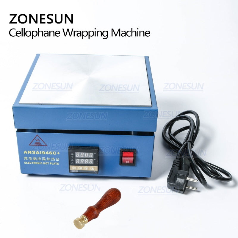 ZONESUN 850W Phone Repairing Machine Cigarette Perfume Playing Card Poker Comestics BOPP Film Wrapping Machine Sealing Machine