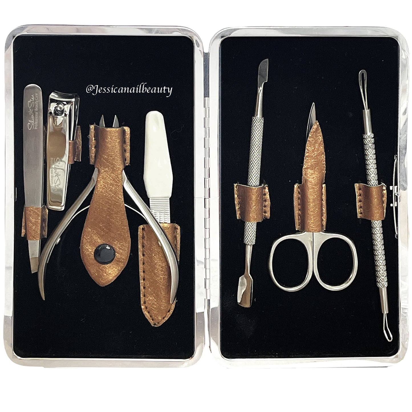 Silver Star - Portable Stainless Steel Manicure kit ( Set of 7pcs)