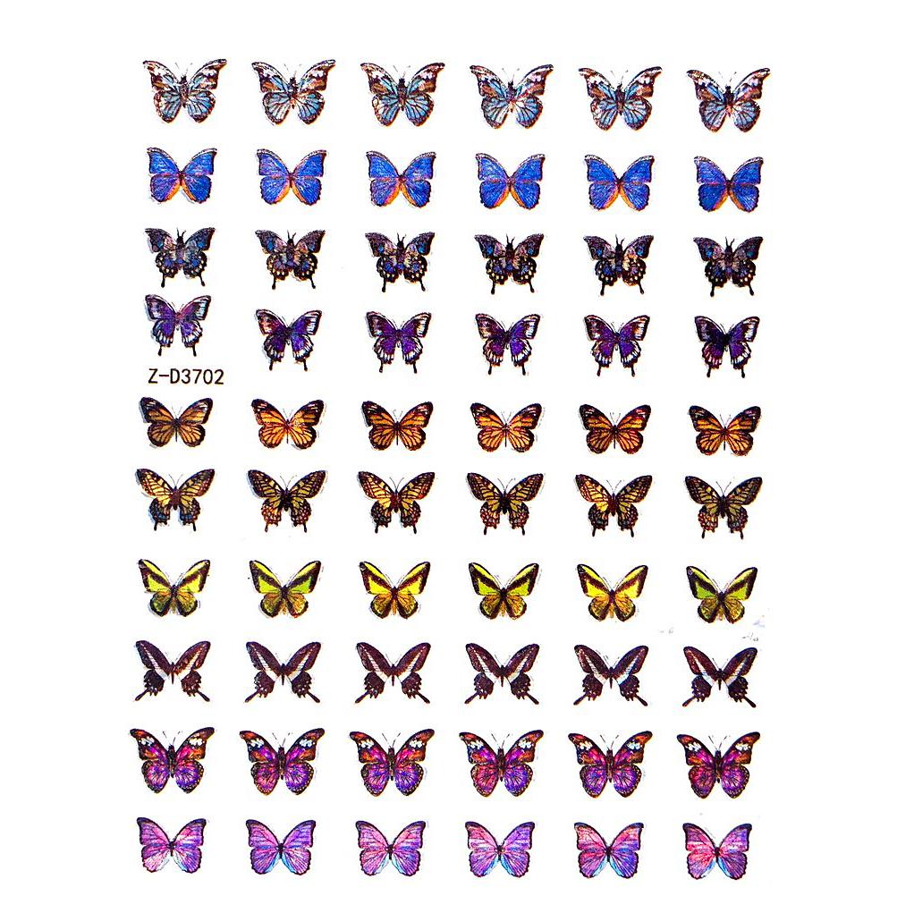 Nail Sticker - Holographic Butterfly - Z03702