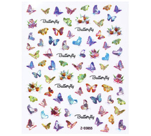 Nail Sticker - Holographic Butterfly - Z03855