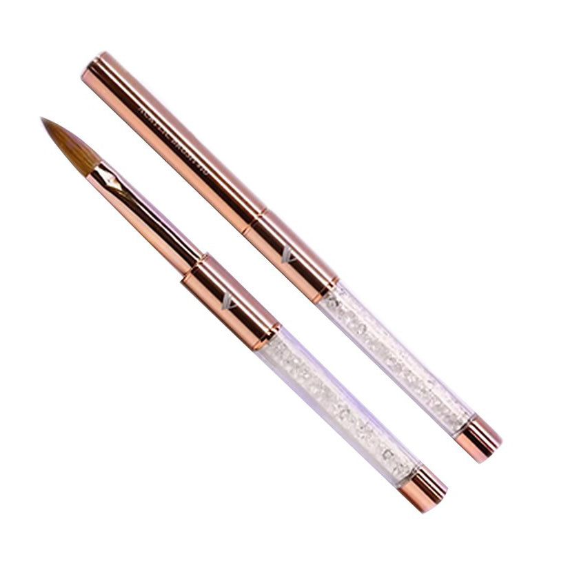 Valentino Acrylic Brush - Pure Kolinsky - Rose Gold Edition