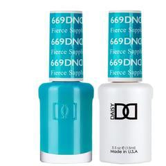 DND Duo Gel Matching Color - 669 Fierce Sapphire