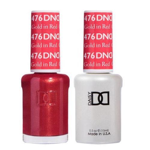 DND Duo Gel Matching Color - 476 Gold In Red