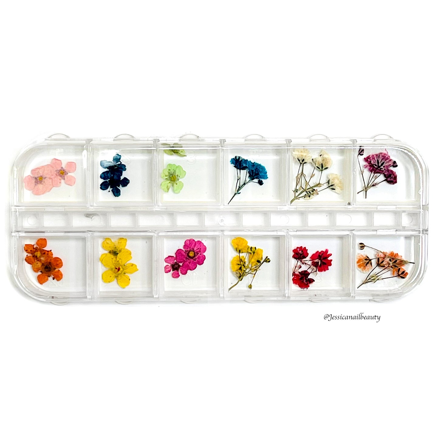 Nail Art - Dried Flower Set #07 ( Box of 12 Colors)