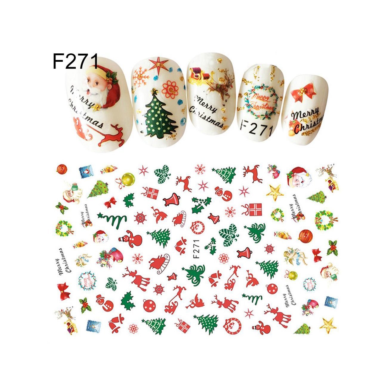 Nail Sticker - Christmas - F271