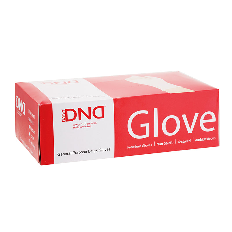 DND - Latex Gloves, Powder Free (Pack of 100)