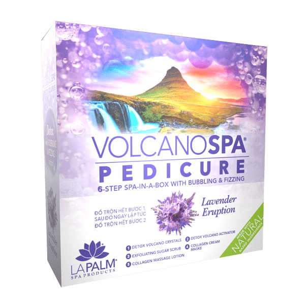 La Palm - Volcano Spa 6-IN-1 Pedicure Kit #Lavender Eruption (6 Steps)