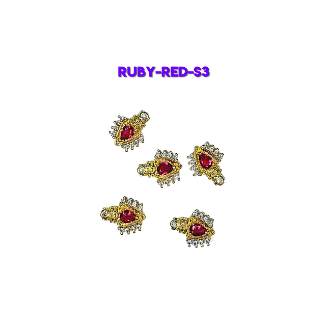Nail Charm - Ruby Red #3
