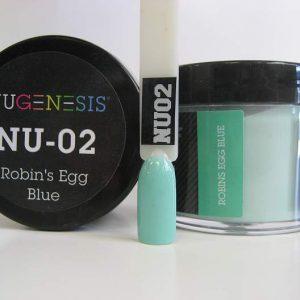 NUGENESIS - Nail Dipping Color Powder 43g NU 02 Robin's Egg Blue