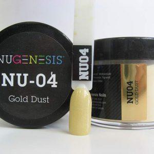 NUGENESIS - Nail Dipping Color Powder 43g NU 04 Gold Dust